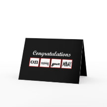 MBA学位 – 名前をカスタムするおめでとう – 