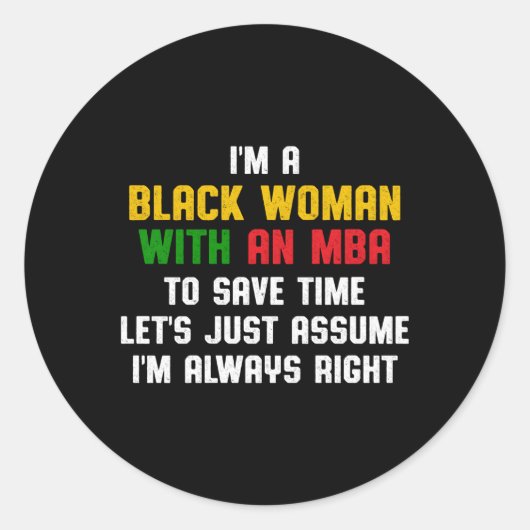 Mba学生ビジネス学位の取得 ラウンドシール (正面)