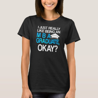 Mba学生ビジネス学位卒業10 Tシャツ