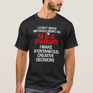 Mba学生ビジネス学位卒業10 Tシャツ