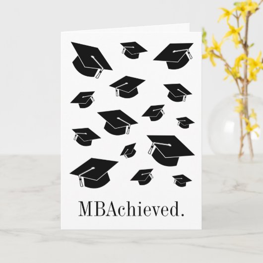 MBA /経営学修士卒業 カード (黄色い花)