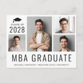MBA 5フォトマスターズ学位の卒業 案内ポストカード (正面)