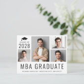 MBA 5フォトマスターズ学位の卒業 案内ポストカード (スタンド正面)