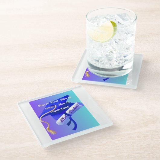 MBA Gift ガラスコースター (アングル)