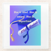 MBA Gift ガラスコースター (正面)