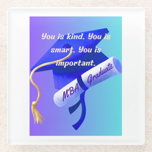 MBA Gift ガラスコースター (正面)