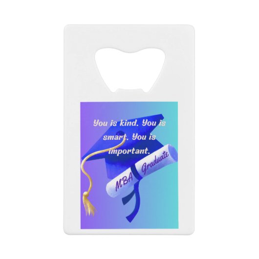 MBA Gift クレジットカード栓抜き (正面)