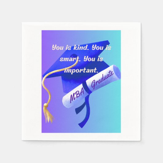 MBA Gift スタンダードカクテルナプキン (正面)
