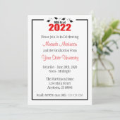 MBA Grad 2022卒業招待状（レッドキャップス） 招待状 (スタンド正面)