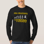 MBA Student 2020 Progress Business Degree Graduati Tシャツ (正面)
