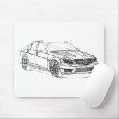 MBAMG C63 Sedan2 2012年 マウスパッド (マウス)