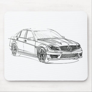 MBAMG C63 Sedan2 2012年 マウスパッド