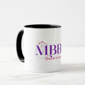 MBB Homecareロゴマグ – プロフェッショナルブランド マグカップ (正面左)