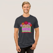 MBDS ダークロゴ Men's Tri-Blend Tシャツ (正面全面)