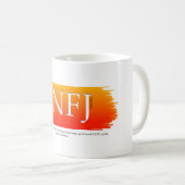 MBTI INFJのコーヒー・マグ コーヒーマグカップ (正面右)