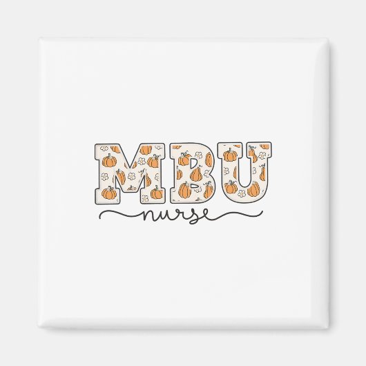 Mbu看護師パンプキン秋ママ マグネット (正面)