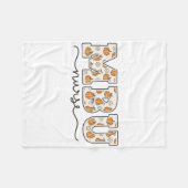 Mbu Nurse Pumpkin Fall Mother  フリースブランケット (正面(横))