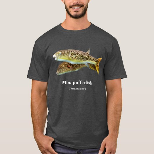 Mbu pufferfish , Tetraodon mbu Tシャツ (正面)