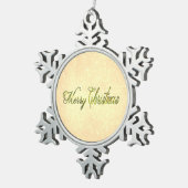 MCあいさつ スノーフレークピューターオーナメント (右)