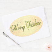 MCあいさつ 楕円形シール (封筒)