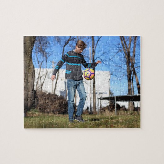 MCのサッカーのパズル、8" x 10"、110部分 ジグソーパズル (横)