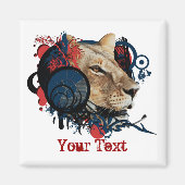 MCキングアナウンサー – サファリ冷蔵庫用マグネット マグネット (正面)