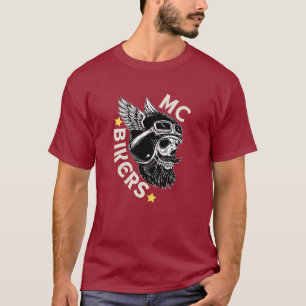 MCバイクもしくは自転車に乗る人Tシャツ Tシャツ