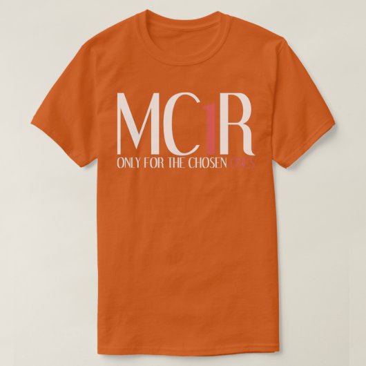 Mc1Rは選択したRedheadのみおもしろい Tシャツ (デザイン正面)