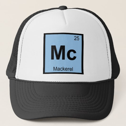 Mc - サバの化学元素記号 キャップ (正面)