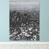 MC Escher art キャンバスプリント (インサイチュ (ウッドフロア))