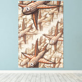 MC Escher art キャンバスプリント (インサイチュ (ウッドフロア))