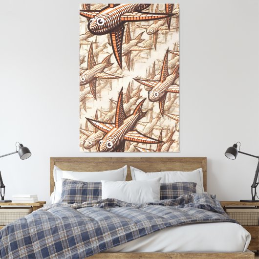 MC Escher art キャンバスプリント (インサイチュ (寝室))