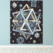 MC Escher art style キャンバスプリント (インサイチュ (ウッドフロア))