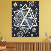 MC Escher art style キャンバスプリント (インサイチュ (リビング))