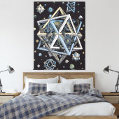 MC Escher art style キャンバスプリント (インサイチュ (寝室))