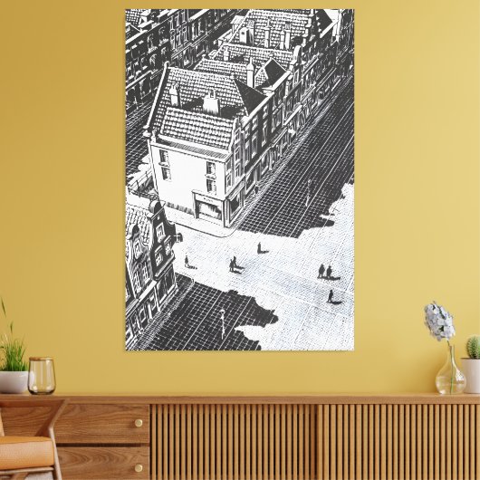 MC Escher art style キャンバスプリント (インサイチュ (リビング))