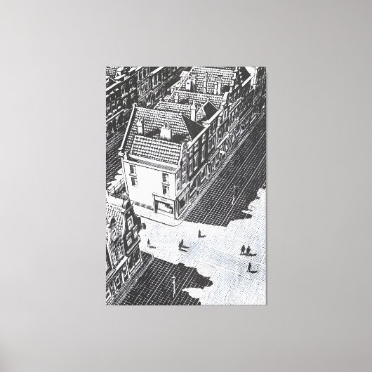 MC Escher art style キャンバスプリント (正面)