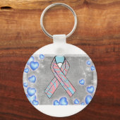 MCADD認識度(青いハート製品付き) キーホルダー (正面)