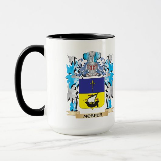 Mcafeeの紋章付き外衣-家紋 マグカップ (左)