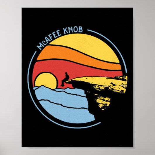 Mcafee's Knob Trail Hiking Giant Star Roanoke Grap ポスター (正面)