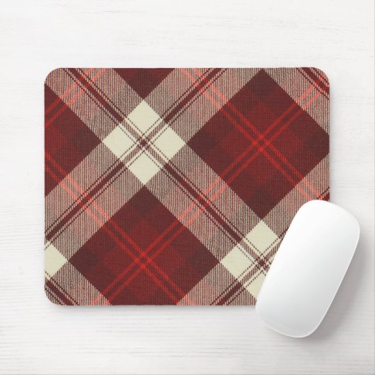 McAleer Gighaのさくらんぼのタータンチェックのマウスパッド マウスパッド (マウス)