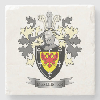 McAllisterの家紋の紋章付き外衣 ストーンコースター