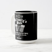 McAnallyのパブホワイトロゴ ツートーンマグカップ (正面左)