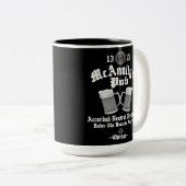 McAnallyのパブホワイトロゴ ツートーンマグカップ (正面右)