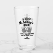 McAnally's Pub Black Logo タンブラーグラス (裏面)