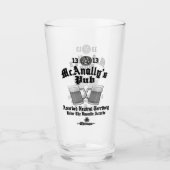 McAnally's Pub Black Logo タンブラーグラス (正面)
