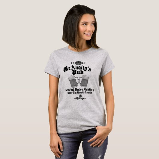 McAnally's Pub Black Logo Tシャツ (正面フル)