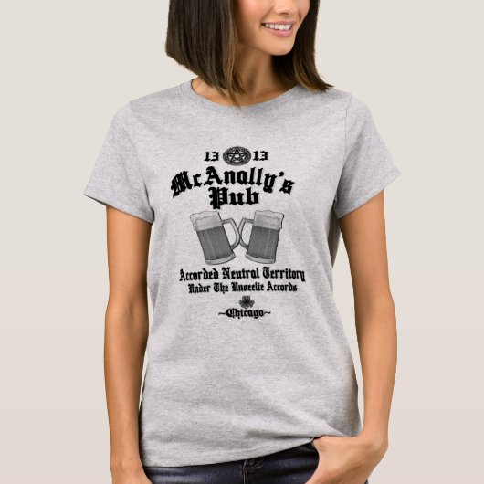 McAnally's Pub Black Logo Tシャツ (正面)