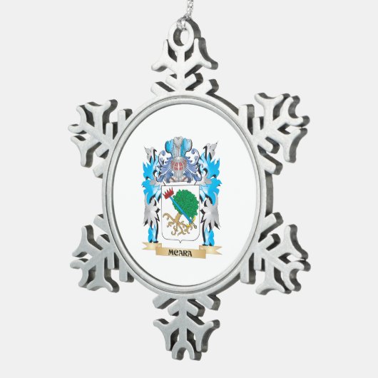 Mcaraの紋章付き外衣-家紋 スノーフレークピューターオーナメント (右)