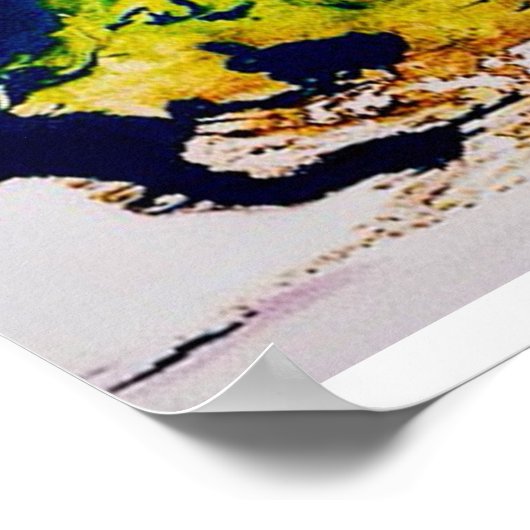 McArthur's New WorldMap ポスター (角)